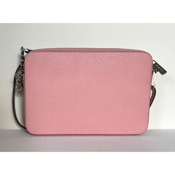 New Michael Kors Jet Set Item Large Zip Chain Crossbody Primrose - Picture 4 of 5